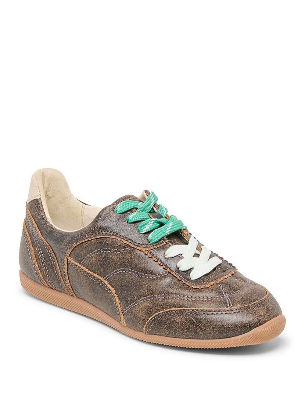 Dolce Vita Laini Distressed Leather Sneakers Brown 6.5 ($140)